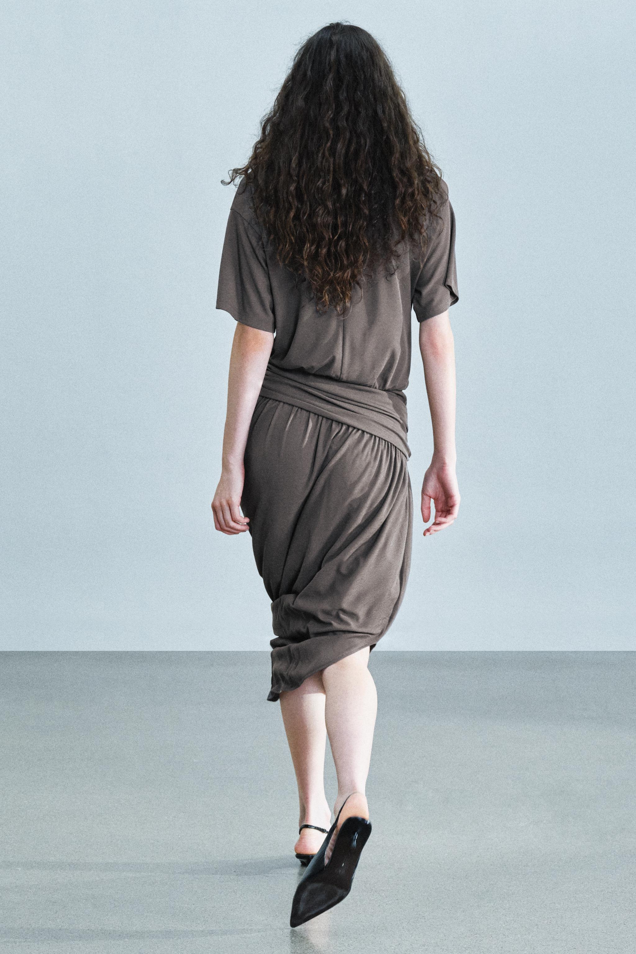 DRAPED DRESS